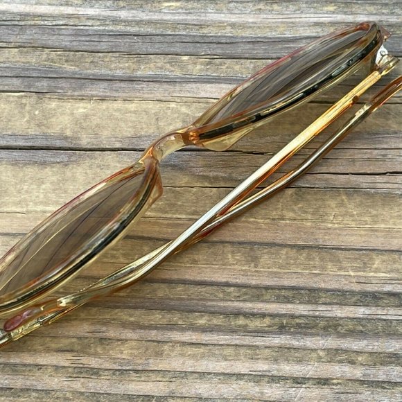 Vintage Corning Women Sunglasses 2087M Ladies Eye Wear Shades Light yellow Tone main image 6
